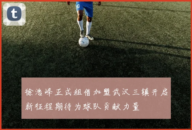 徐浩峰正式租借加盟武汉三镇开启新征程期待为球队贡献力量