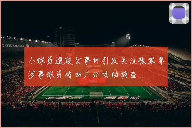 小球员遭殴打事件引发关注张家界涉事球员将回广州协助调查